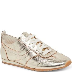 NWT Dolce Vita Metallic Gold Sneakers